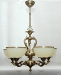 Żyrandol mosiężny,lampa wisząca mosiężna