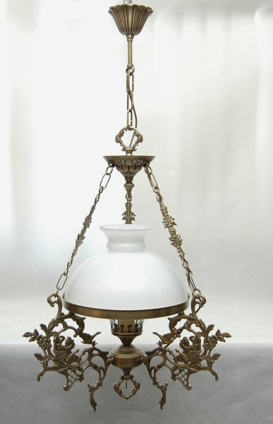 Żyrandol mosiężny,lampa wisząca mosiężna