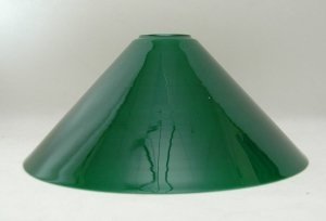 Klosz szklany zielony stożek E27