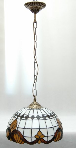 Lampa żyrandol witrażowy 30 cm