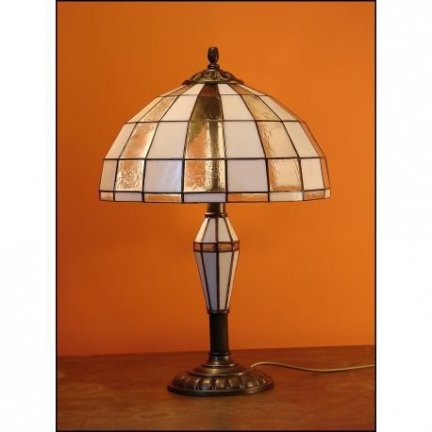 Lampka witrażowa nocna biurkowa MODERNUS H-48cm