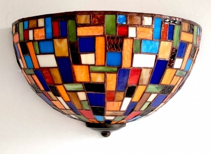Lampa ścienna kinkiet witraż MOZA 30cm 