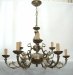 Żyrandol mosiężny,lampa wisząca mosiężna