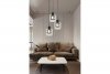 RABATY - Elmo - lampa wisząca 3 płomienna czarny mat 338803-02 (od 10% rabatu w koszyku)