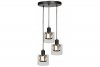 RABATY - Elmo - lampa wisząca 3 płomienna czarny mat 338803-02 (od 10% rabatu w koszyku)