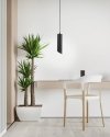 RABATY - Hardin - lampa wisząca 1 płomienna czarny mat. 342301-30 (od 5% rabatu w koszyku)