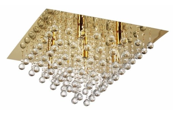 RABATY - Plafon Lancaster Crystal złoty 7 pł. 627807-03 (od 15% rabatu w koszyku)