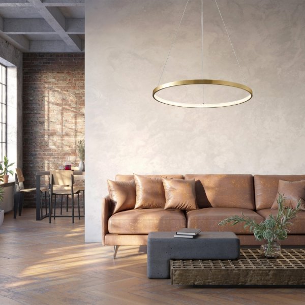 Lampa wisząca LED LEA 1 złota 329165 Sanico Goldlux