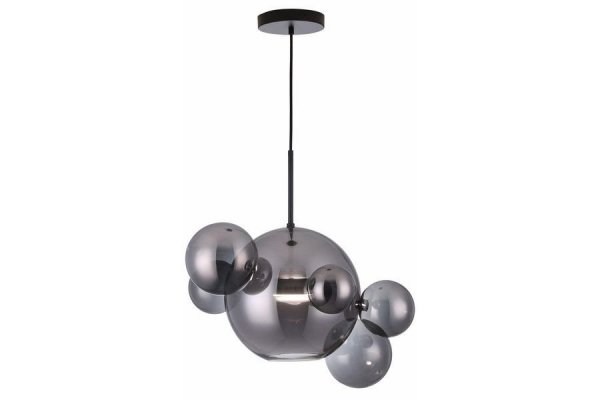 Wyprzedaż - Multiverse lampa wisząca LED czarna 1+5, 338121-02 Reality