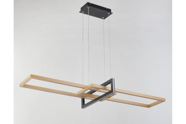 RABATY - Aspen - lampa wisząca LED czarny mat/złoty malowany 344301-09 (od 15% rabatu w koszyku)