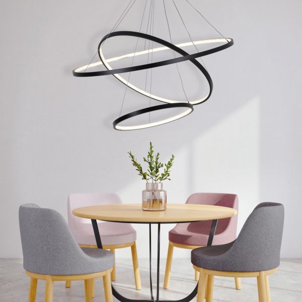 Lampa wisząca LED LEA 3 czarna 330024 Sanico Goldlux