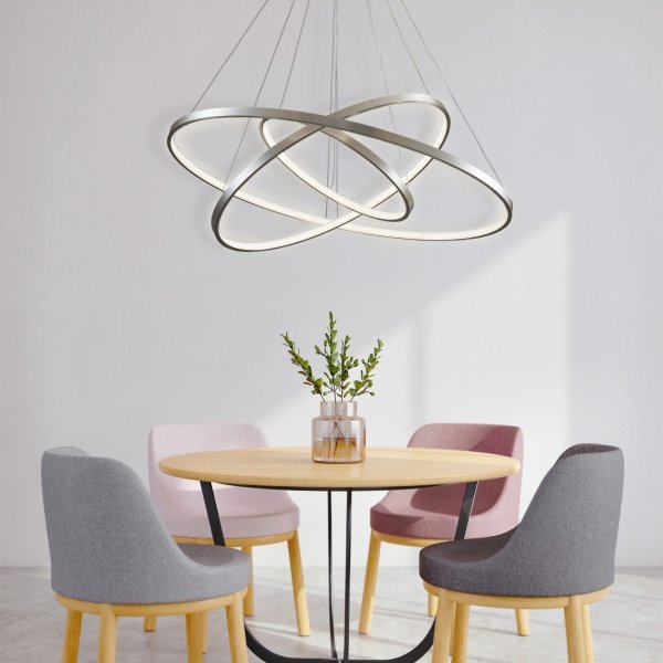 Lampa wisząca LED LEA 3 nikiel 330048 Sanico Goldlux
