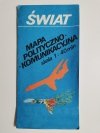 ŚWIAT MAPA POLITYCZNO-KOMUNIKACYJNA 1: 40 MLN 1983
