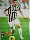 BRAVO SPORT PLAKAT. CARLOS TEVES (JUVENTUS), ŁUKASZ FABIAŃSKI (ARSENAL)