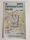 MAPA TOPOGRAFICZNA POLSKI. TARNÓW SKALA 1: 200 000 1992