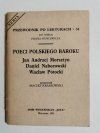 PRZEWODNIK PO LEKTURACH NR 34 POECI POLSKIEGO BAROKU 1991