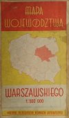 MAPA WOJEWÓDZTWA WARSZAWSKIEGO 1:500000
