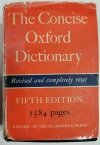 THE CONCISE OXFORD DICTIONARY OF CURRENT ENGLISH 1964