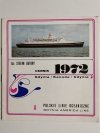 TSS STEFAN BATORY CENNIK 1972 GDYNIA KANADA GDYNIA 