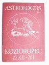 ASTROLOGUS. KOZIOROŻEC 22 XII – 20 I 