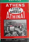 ATHENS MAP PLAN ATTICA PIRAEUS GREECE ATHINAL