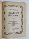 POWIEŚCI LUDOWE TOM I - Józef Ignacy Kraszewski 1955