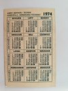 KALENDARZ 1974 MERA PNEFAL