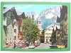 KITZBUHEL. PERLE DER ALPEN HAUPTPLATZ MIT BLICK AUF WILDEN KAISER TIROL