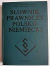 SŁOWNIK PRAWNICZY POLSKO-NIEMIECKI 1987