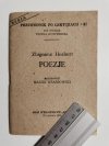 PRZEWODNIK PO LEKTURACH 61 POEZJE – ZBIGNIEW HERBERT 1991