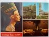 EGYPT PAINTED IIMESTONE BUST OF QUEEN NEFERTITI