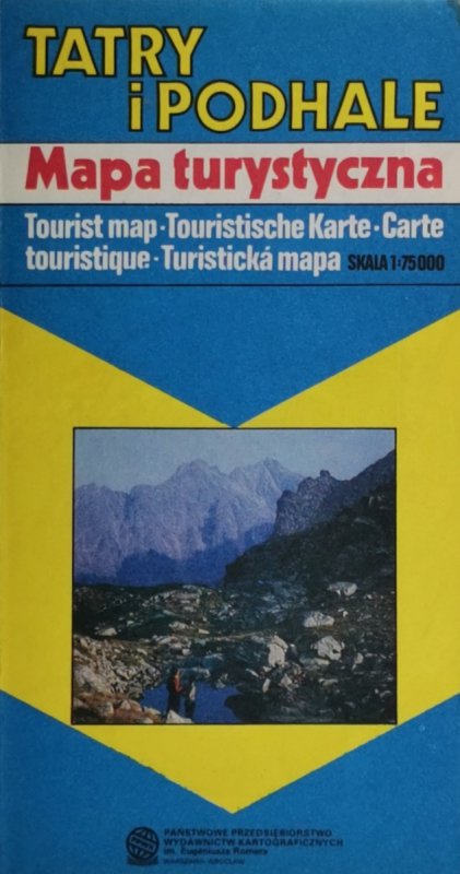 TATRY I PODHALE MAPA 1: 75 000 1991