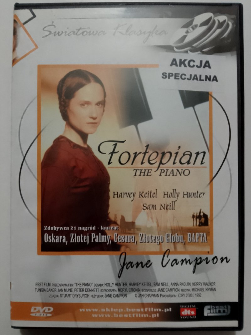 DVD. FORTEPIAN. THE PIANO. JANE CAMPION