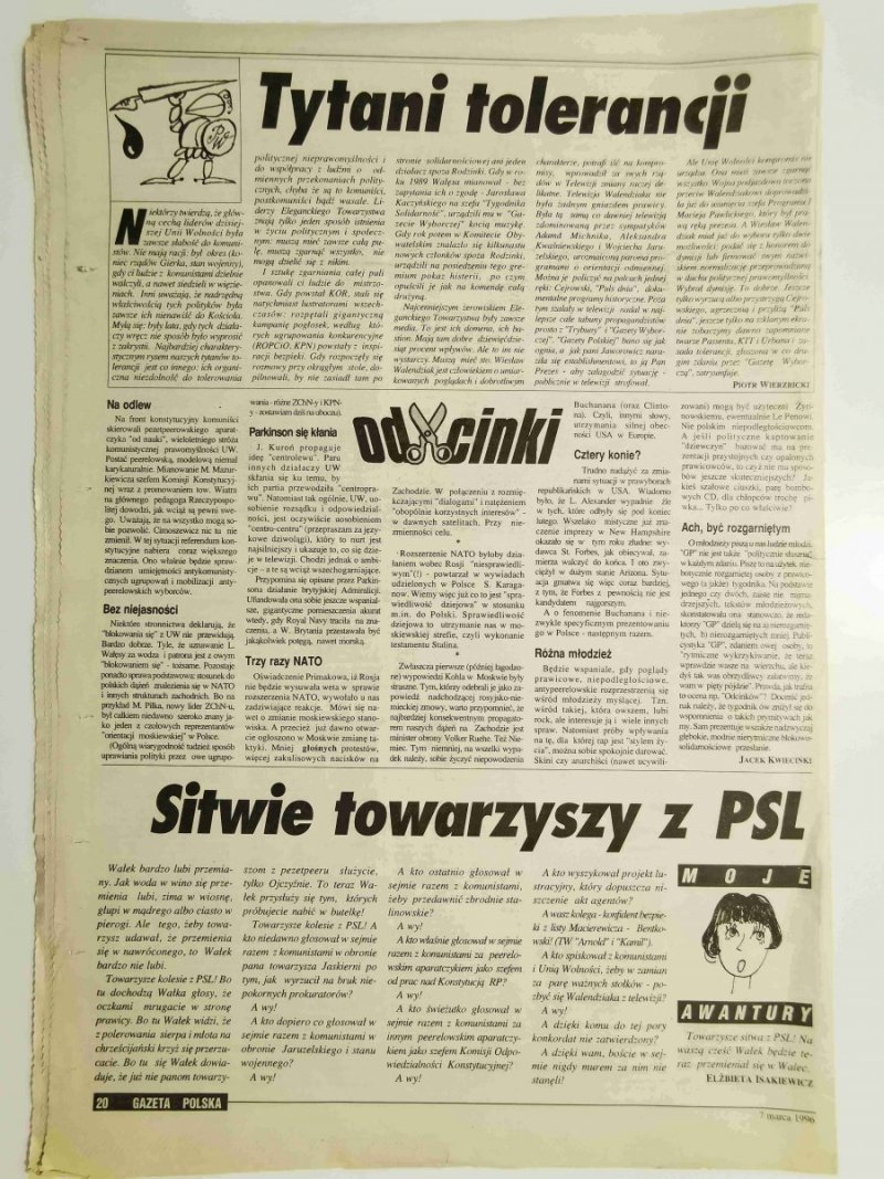 GAZETA POLSKA NR 10 (138) 7 MARCA 1996 r.