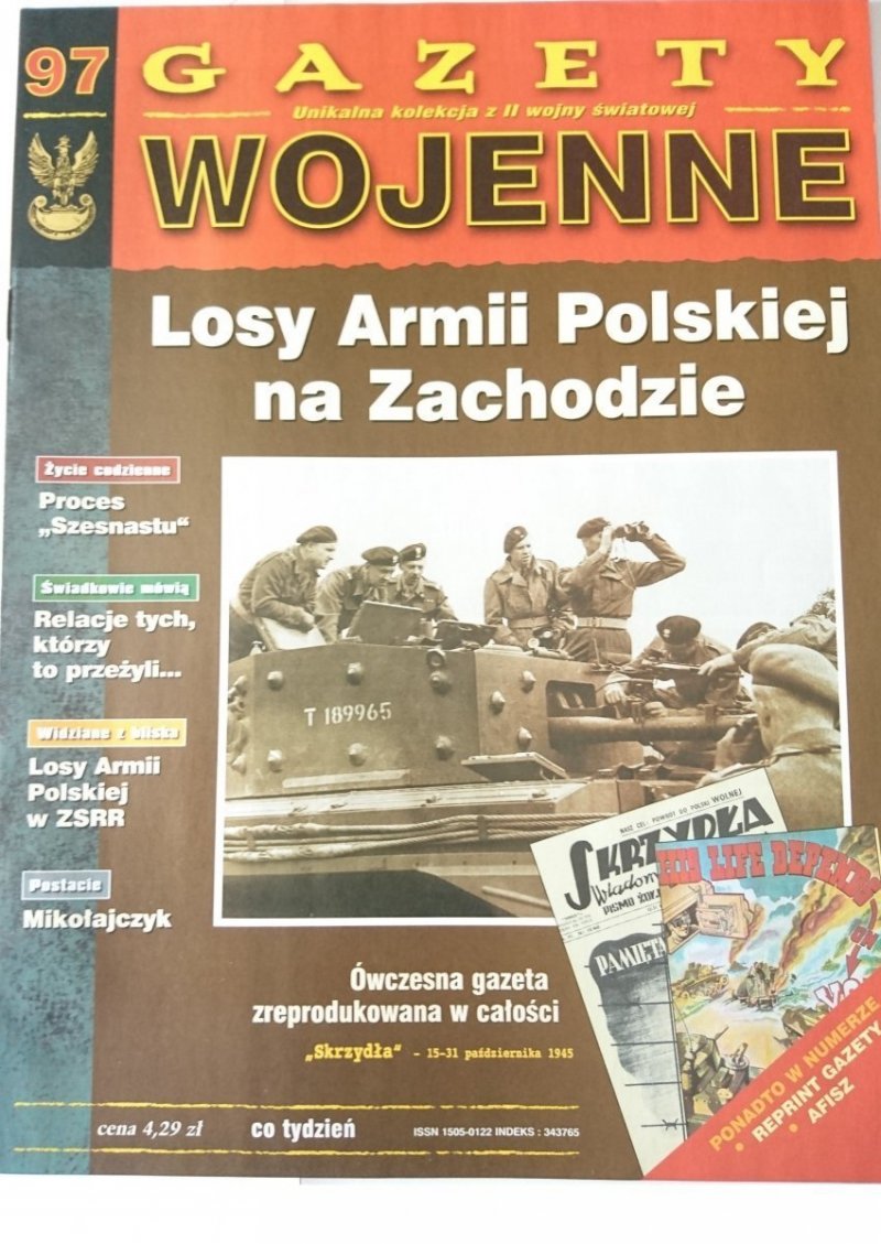 GAZETY WOJENNE 97 LOSY ARMII POLSKIEJ NA ZACHODZIE