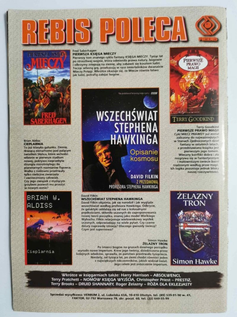 NOWA FANTASTYKA NUMER 4 (187) KWIECIEŃ 1998 