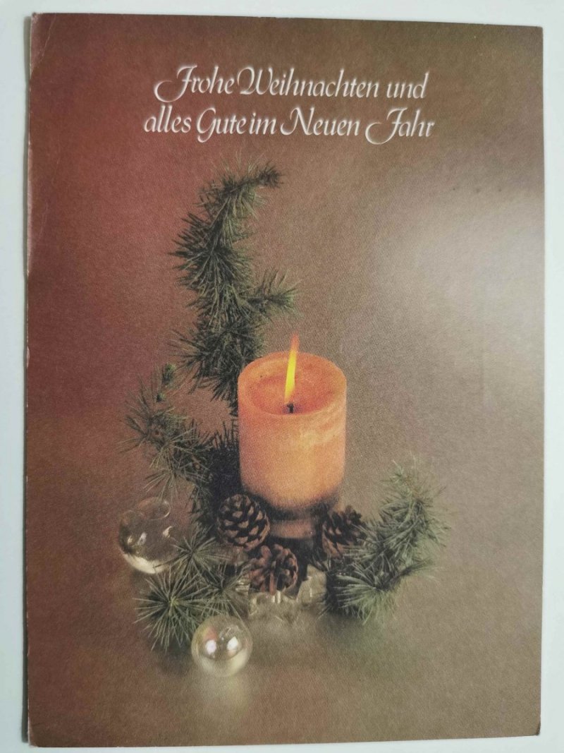 KARTKA ŚWIĄTECZNA NR.40 FROHE WEIHNACHTEN UND ALLES GUTE IM NEUEN JAHR