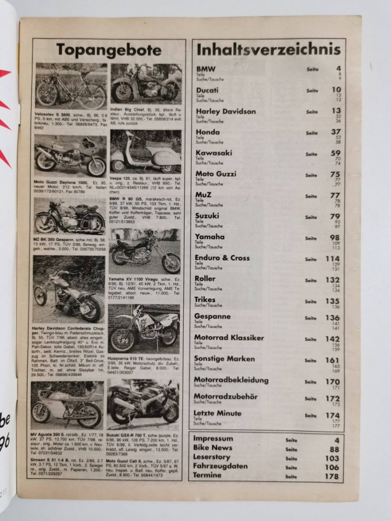 MOTORRAD HANDEL NR 12/96 