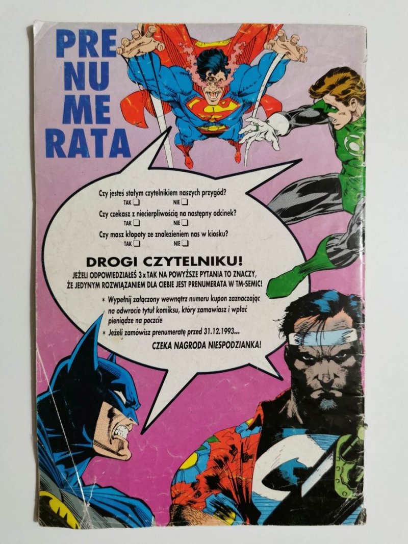 BATMAN NR 11/93 POWRÓT SCARFACE 