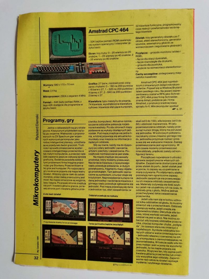 HORYZONTY TECHNIKI NR 6 CZERWIEC 1985