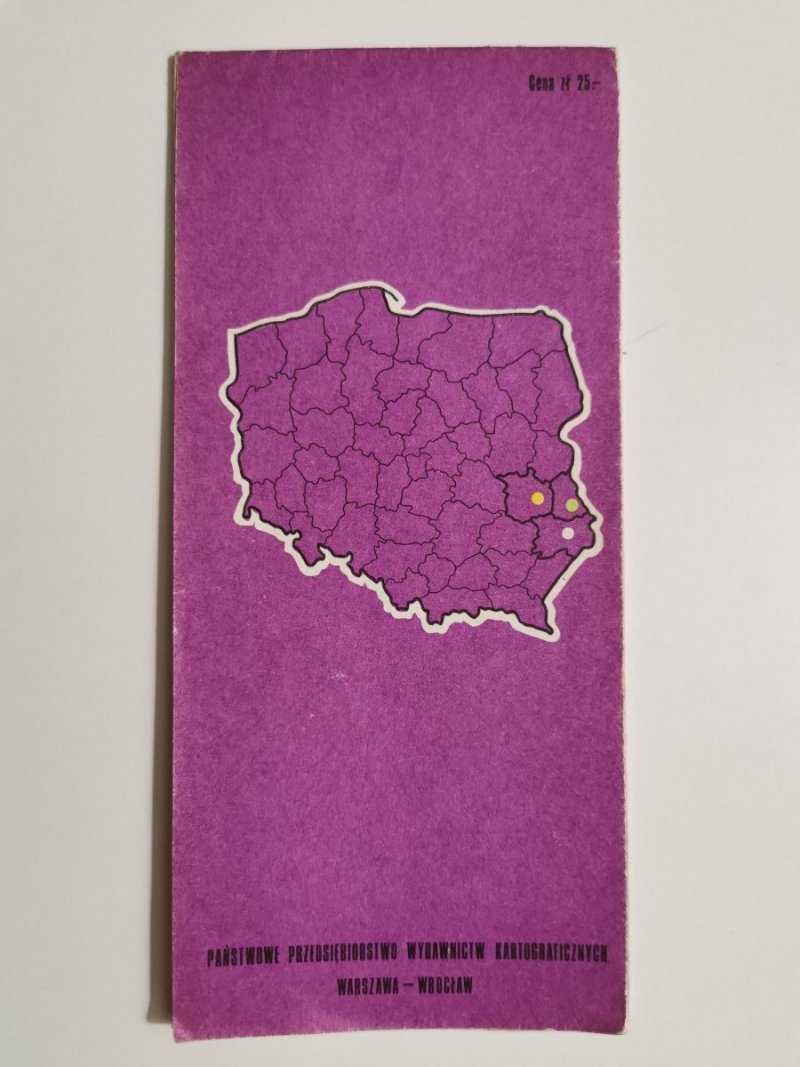 WOJEWÓDZTWA CHEMSKIE LUBELSKIE ZAMOJSKIE 1: 500 000 1982
