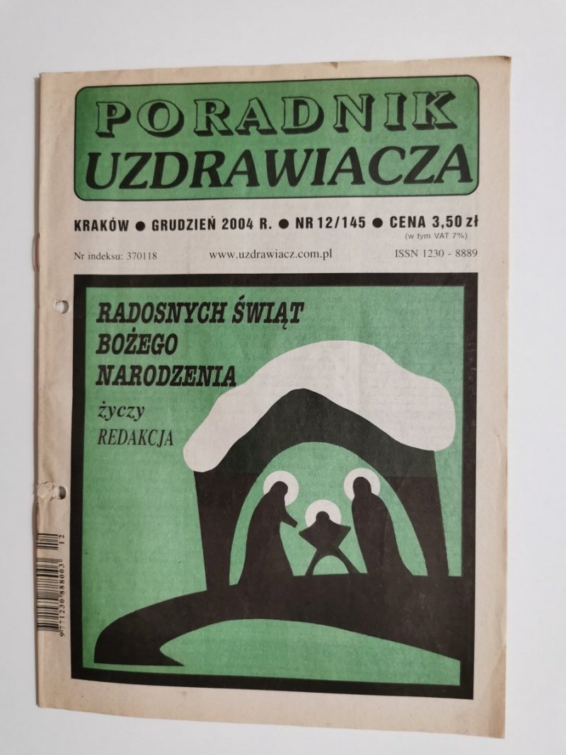 PORADNIK UZDRAWIACZA NR 12/145 GRUDZIEŃ 2004 r.