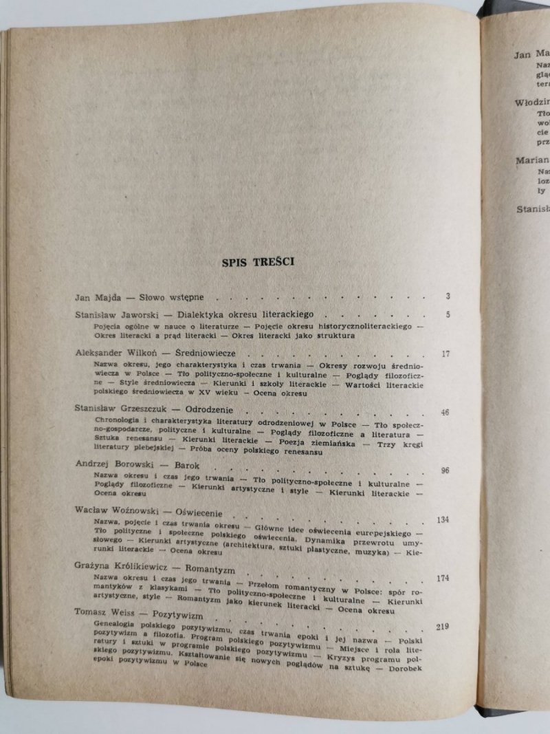 OKRESY LITERACKIE - red. Jan Majda 1985