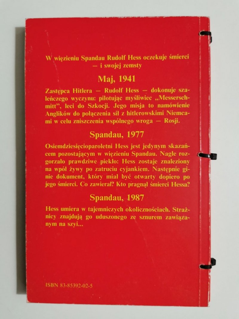 OSTATNI DOKUMENT HESSA - Matthew Eden 1991