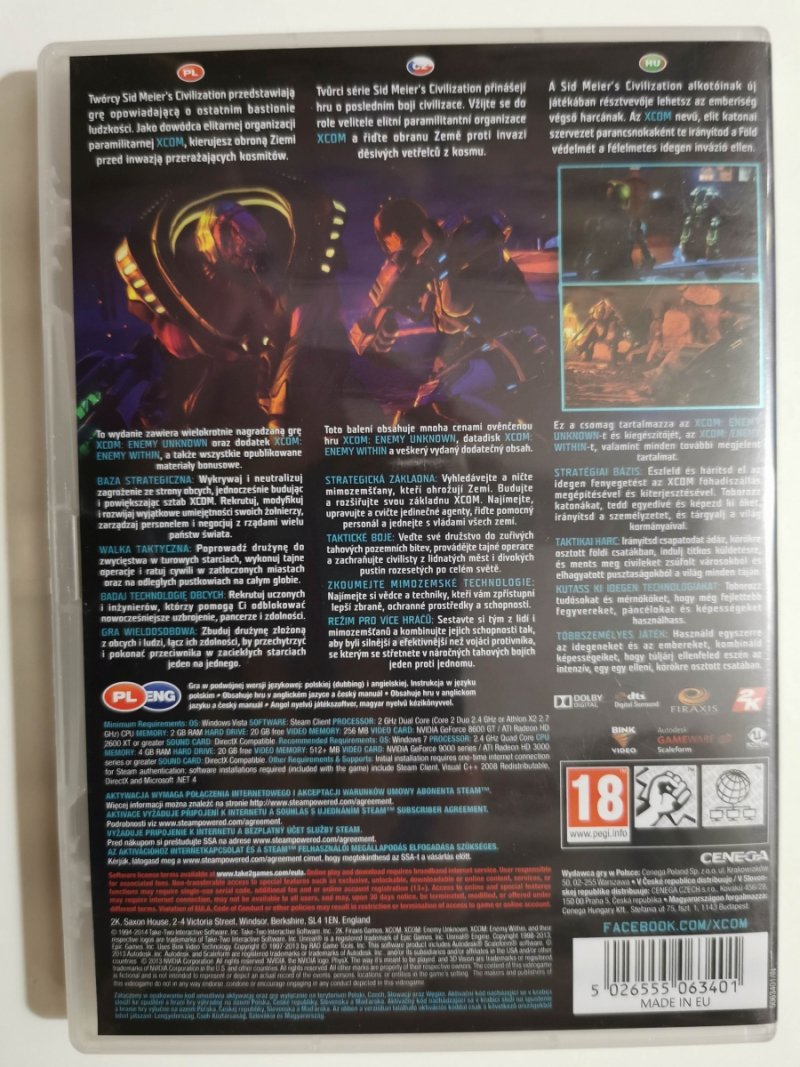 PC DVD-ROM XCOM ENEMY UNKNOWN 