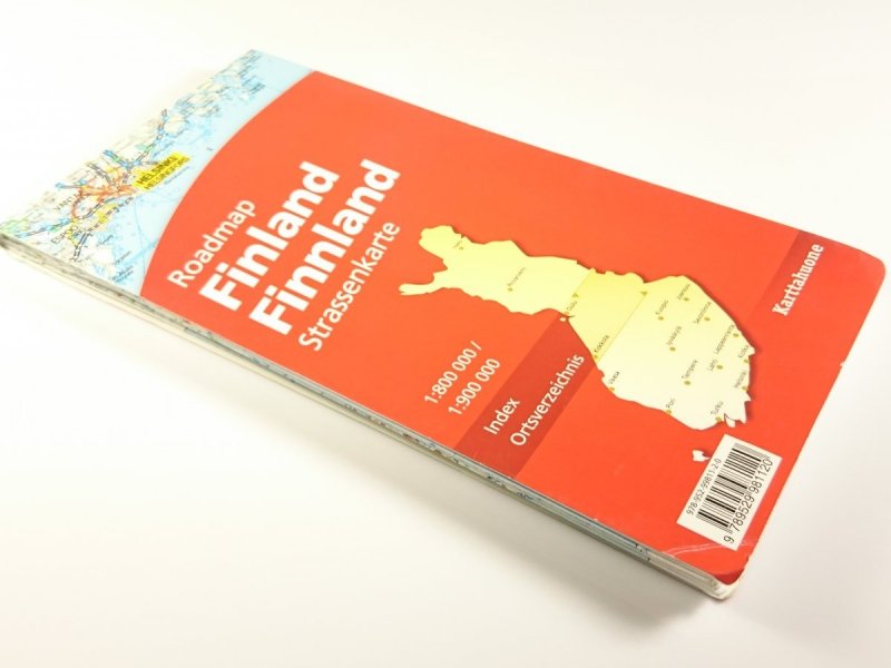 TIEKARTTA SUOMI FINLAND VAGKARTA 1: 800 000