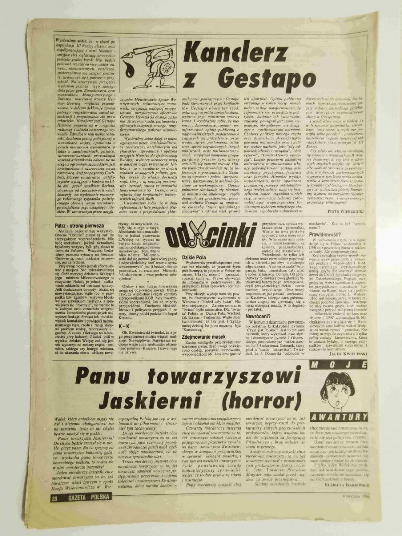 GAZETA POLSKA TYGODNIK NR 1 (129) 4 STYCZNIA 1996 r.