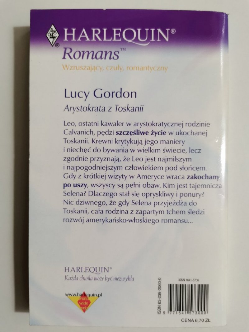 ARYSTOKRATA Z TOSKANII - Lucy Gordon 2004