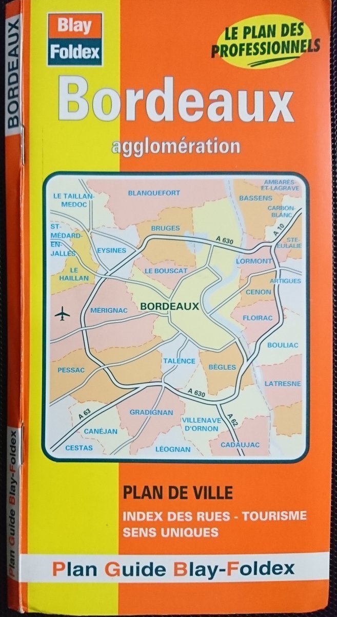BORDEAUX. AGGLOMERATION. PLAN DE VILLE