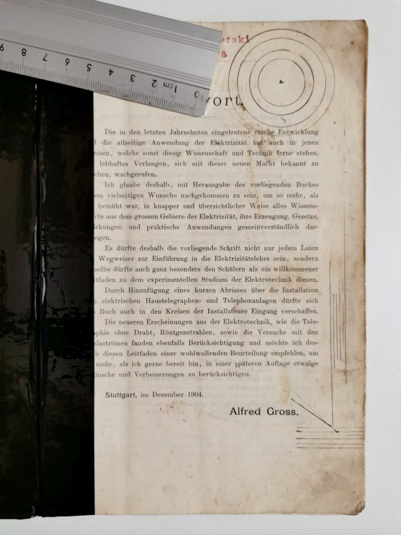 ELECTRICITAT UND MAGNETISMUS - Alfred Gross 1904
